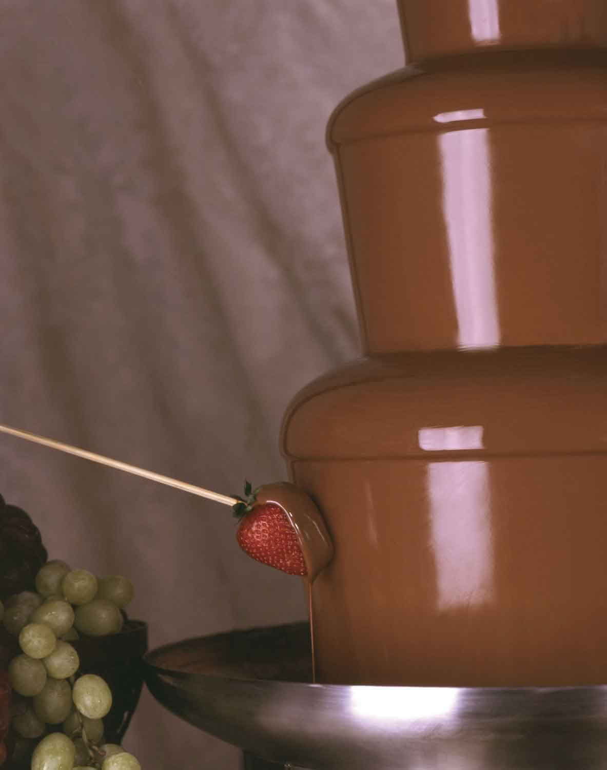 fountain with dipping strawberry